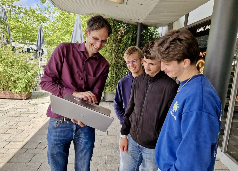 Schüler auf Erkundungstour