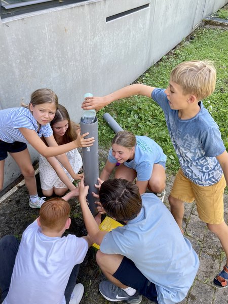 Schüler bei Projekten