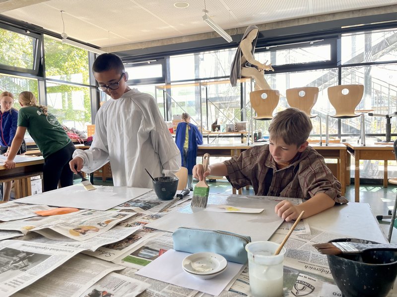 Schüler in Projekten