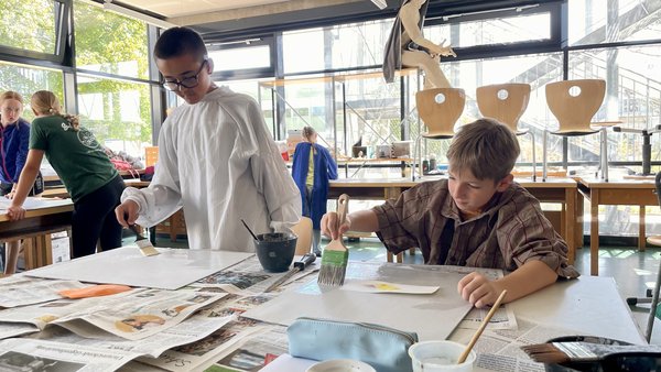 Schüler in Projekten
