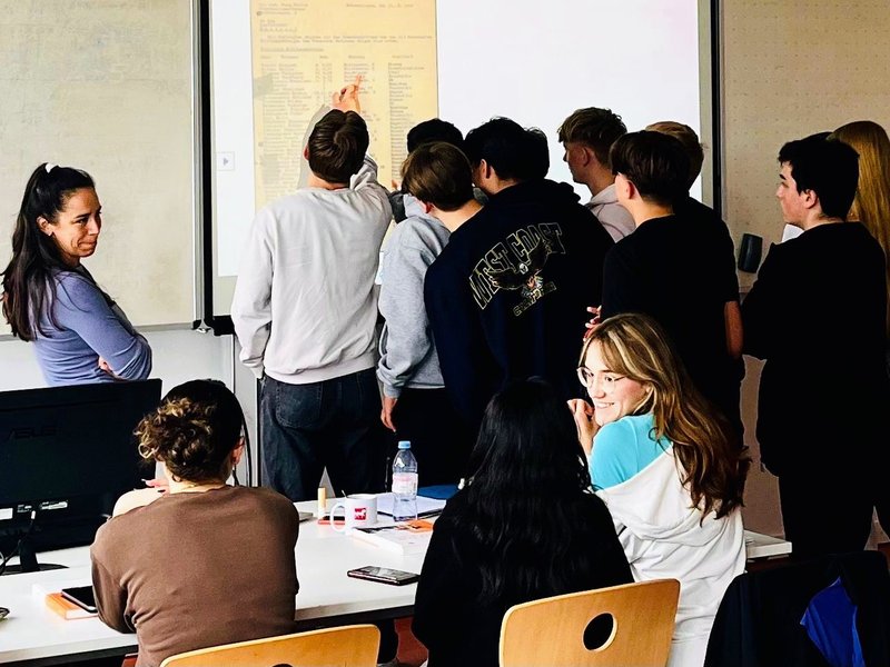 Schüler bei Projektarbeit