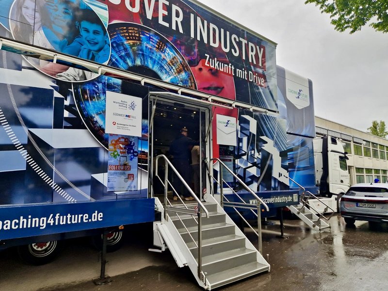 Schüler in Truck