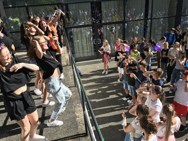 Party im Innenhof